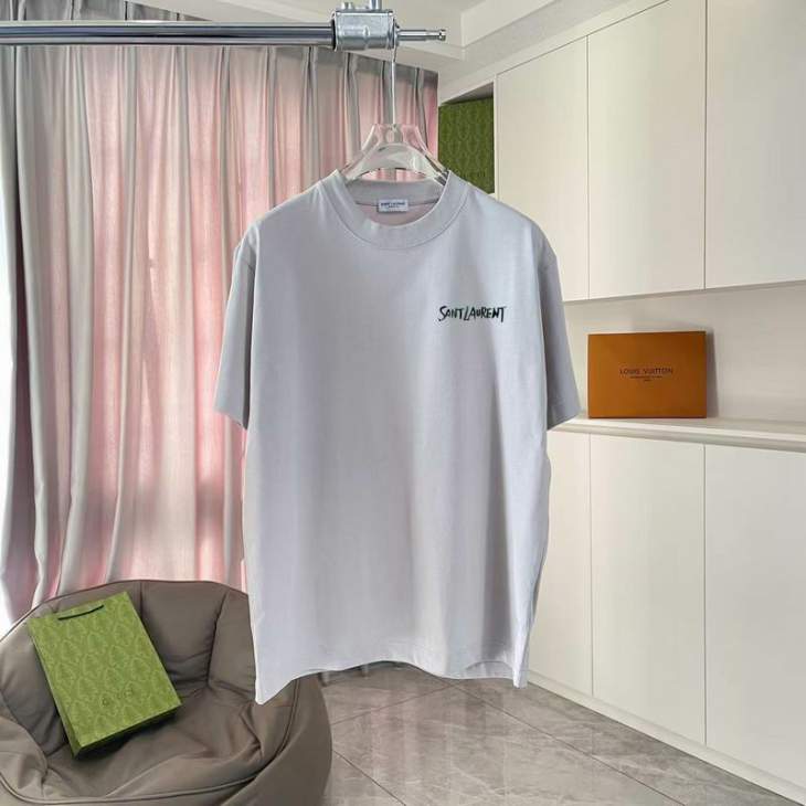 Picture of Saint Laurent T Shirts Short _SKUYSLS-2XLhgntx032054